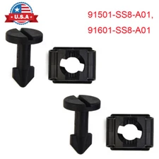 2 Set- For Honda Plastic Engine Cover Stud And Stay Grommet Kit 91501-SS8-A01