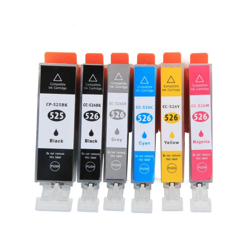Lot De 5 Cartouches D'encre Compatibles Canon - PGI-525 / CLI-526 - Neuf