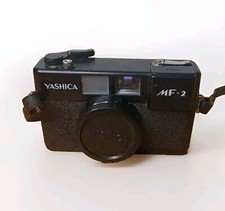 YASHICA MF-2 with 38mm F/4 Lens - 35mm Film Camera And Flash WORKING GOOD