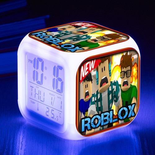 SALE Cartoon Alarm Clock 7 Color Changing Night Light Alarm Clock Kids Toy Gift - Picture 17 of 48