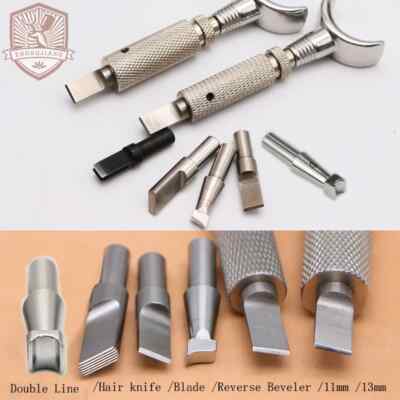 304 Stainless Steel Leather Carving Reverse Beveler Swivel Knife，Blade