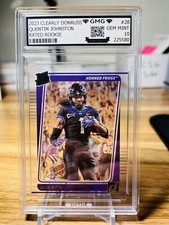 2023 Clearly Donruss Quentin Johnston Rated Rookie GMG Graded 10 Gem Mint 💎 RC