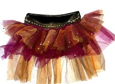 Weissman Ruffle Rhinestone Tutu Size MC MEDUIM CHILD 10-12