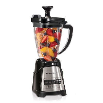 HAMILTON BEACH 58159 MultiBlend 52-Oz Blender & Chopper BLACK 700W 4-Speeds Ice