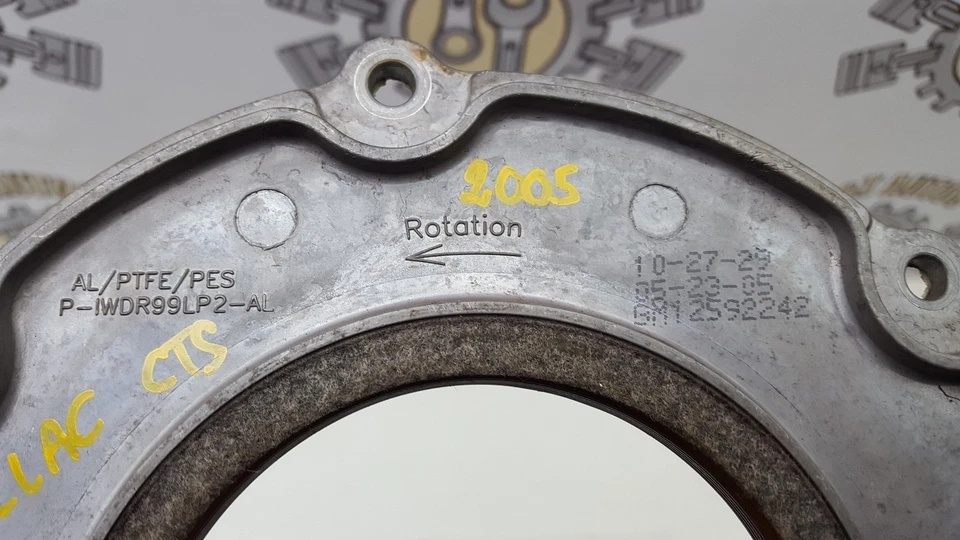 Cadillac CTS 2005 2,8 gasolina cigüeñal trasero sello 12592242 Foto 3 de 3