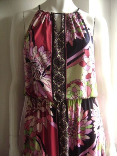 @ London Times @ Dress Pink Colorful Size L EU 40/42 UK 12 Maxi Dress NEW Sleeveless - Picture 1 of 5