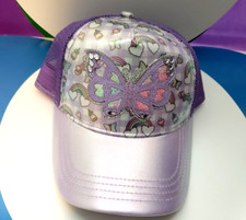 Miss Gwen Butterfly OMG Girlz Ponytail Baseball Cap Summer Hat