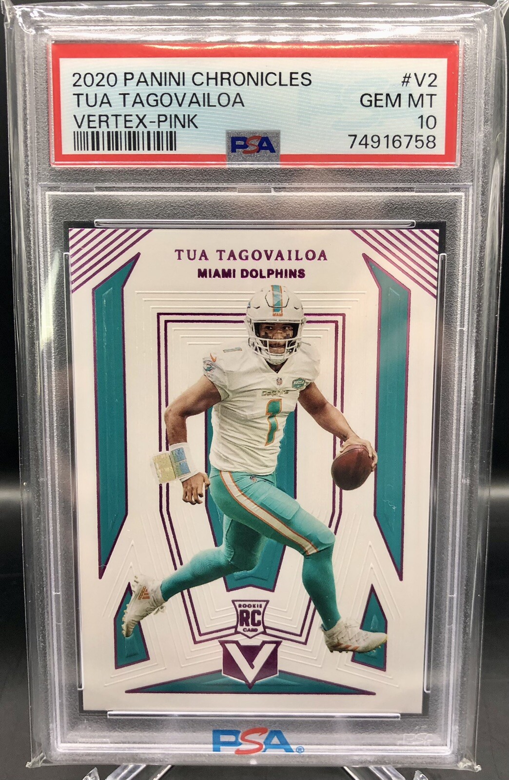 Tua Tagovailoa Panini Chronicles Vertex #V2 Pink