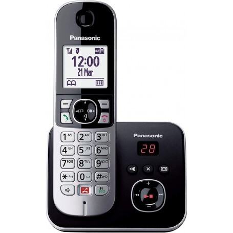 Panasonic KXTG6861JTB Telefono Cordless Nero con Segreteria - Zdjęcie 1 z 1