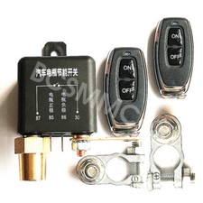 Car Battery Isolator Disconnect Cut Off Power Kill Switch W/Dual Remote Control