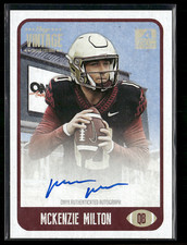 McKenzie Milton 2021 Onyx Vintage Blue Ink Auto