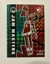 2020-21 Mosaic Spud Webb Green Mosaic Prizm Jam Masters Insert