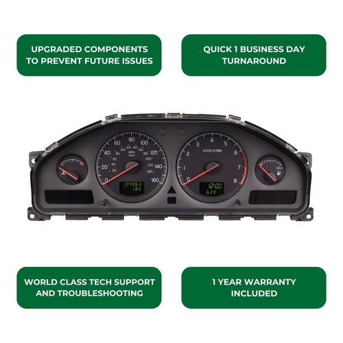 REPAIR SERVICE for 2002 2003 Volvo V70 Instrument Cluster DIM Repair - Picture 4 of 4