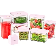 Premium Airtight Food Storage Containers ROSE 8P/SET deal