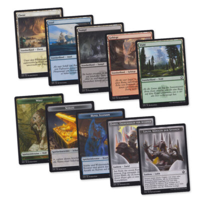 Magic the Gathering Abenteuer in den Forgotten Realms Länder Token MTG deutsch