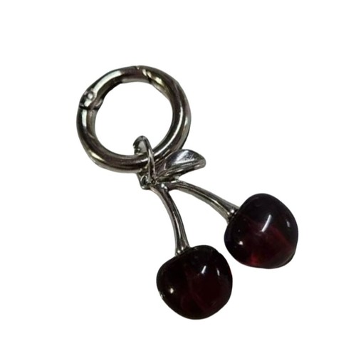 Cherrys Shaped Keyring Trendy Alloy Ornament for Keys And Bags Daily Use - Photo 4 sur 12