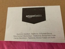 AmazonBasics Electronic Deadbolt Door Lock, Traditional, Oil Rubbed Bronze