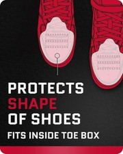 2 pairs-ForceField Unisex Adults White Shoe Crease Preventer Size Medium