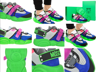 【関税＆送料込み】Moschino 'Ollie' Sneakers Black Ollie Sneakers by Moschino on Sale