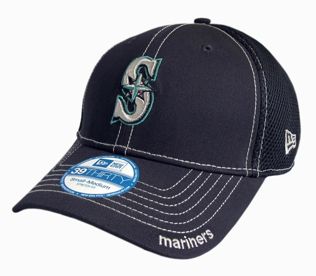 New Era 39THIRTY MLB Seattle Mariners Team Classic Stretch Fit Cap Mesh