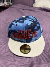 59fifty Denver Nuggets Blue Camo Fitted Cap Size 7 5/8