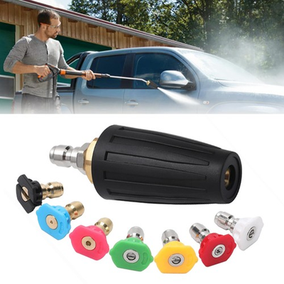 #ad 4000 Psi Pressure Washer Rotating Turbo Nozzle 4.0 Gpm Quick Connector 7Nozzles $16.99