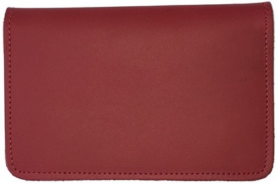 123 Cheap Checks Red Leather Stub Checkbook Cover