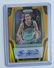 2025 Panini Prizm WNBA Breanna Stewart Gold /10 Signature Auto BOOKEND 10/10