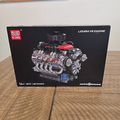 Mould King 10171 V8 Engine Motor LSX 454 Klemmbausteine 487pcs NEU OVP 