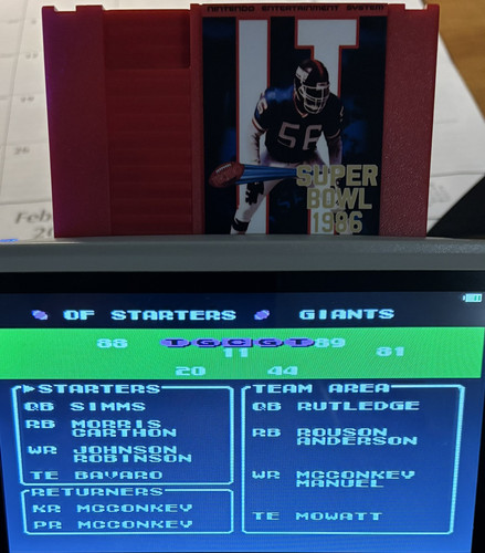 Tecmo Super Bowl 1986 Season NES Game RED & BLUE Cart 🏈 U.S. 🇺🇸 seller - Picture 14 of 24