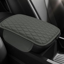 Car Center Console Cover, Car Armrest Cover Cushion, Leather Support Pad with 2