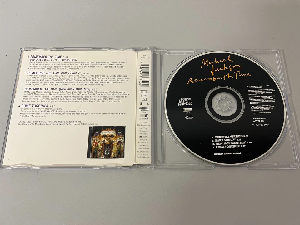 Michael Jackson – Remember The Time - Maxi CD Single © 1992 - Bild 2 von 2