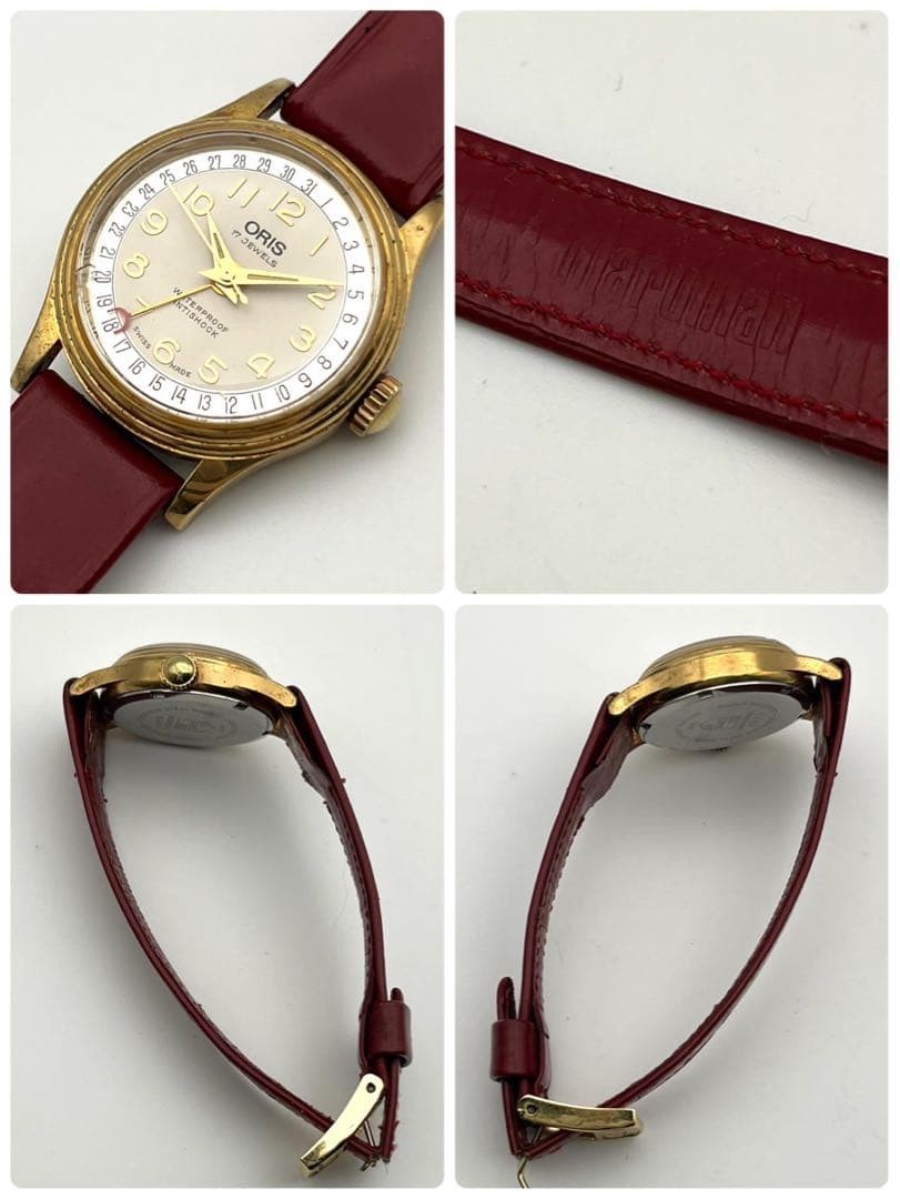 Oris Pointer Date Watch Hand Winding Gold Mens Wr… - image 7