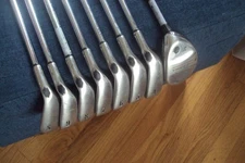 Callaway 2006 Big Bertha irons 4-9, SW (no PW) uniflex steel & 3 hybrid -1/4".