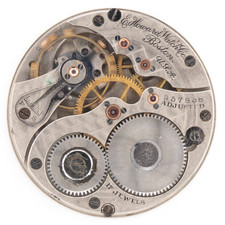 E. Howard Series 4 16-Size 17-Jewel Antique Pocket Watch Movement, Runs
