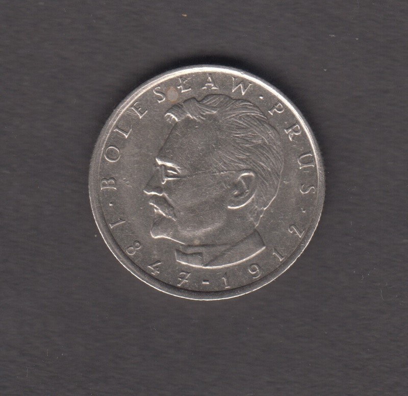 POLAND 1984. 10 Zloty. Boleslaw Prus. White Eagle, arms of Poland. KM# 73