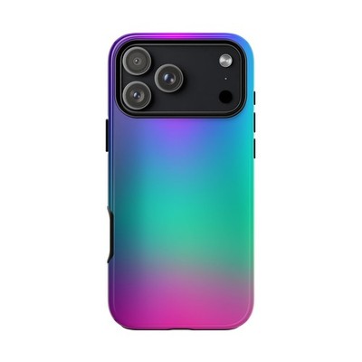 For iPhone / Galaxy / Pixel | Phone Ink Case - Gradient Violet Green Fade