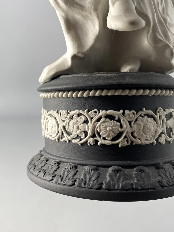 Wedgwood Jasperware Jasper Black Basalt Herculaneum Dancers Hours Muse Figurine - image 2 of 4
