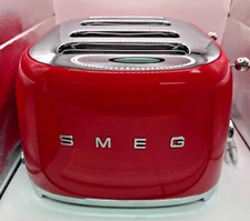 Smeg 4 Slice Toaster-Red