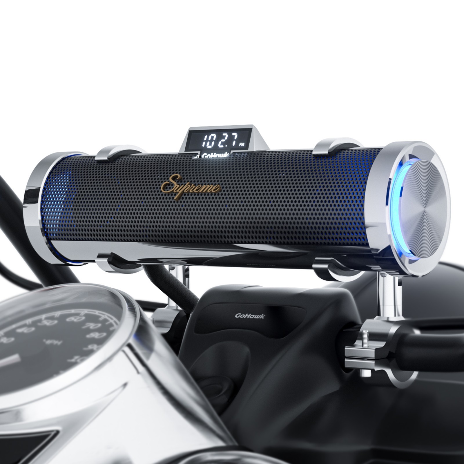 Waterproof Motorcycle Stereo 6 Speakers Audio System Bluetoo