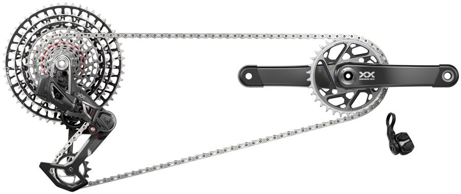 Трансмиссионный комплект SRAM XX SL T-образного типа Eagle AXS - Легкий карбо кривошип 363290₽