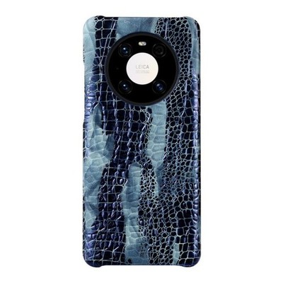 For Huawei Mate60/Nova7/Mate50 Slim Luxury Grip Croc-embossed Laser Leather Case