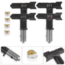 Durable Airless Spray Paint Nozzles Set 4Pcs Stainless Steel Plastic Tips