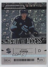 2023-24 Upper Deck Credentials Debut Ticket Access /799 Tier 2 Ryker Evans 19vn