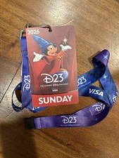 d23 expo 2026 disney Mickey Lanyard Badge Hol...