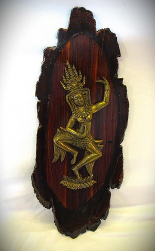 Aspara Himmlische Tänzerin Plakette - montierte Figur - Buddhist & Hindu - Bild 5 von 8