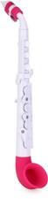 NUVO jSax 2.0 C-Key Saxophone, Plastic Wind Instrument, White/Pink, N520JWPK In