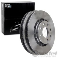 2X Eurobrake Bremsscheiben 256Mm BelÜFtet Vorne Passend FÜR Daewoo Espero Lanos
