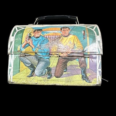 Vintage Star Trek Lunch Box  Aladdin 1968 Dome Top No Thermos As Is