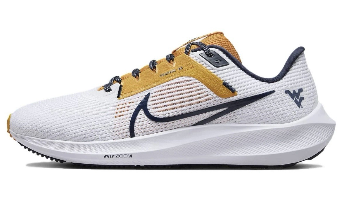 Nike Air Zoom Pegasus 40 West Virginia Mountaineers Shoes DZ6005-100 Size 8.5 Nike Air Zoom Pegasus 40 West Virginia Mountaineers Shoes  main image 2